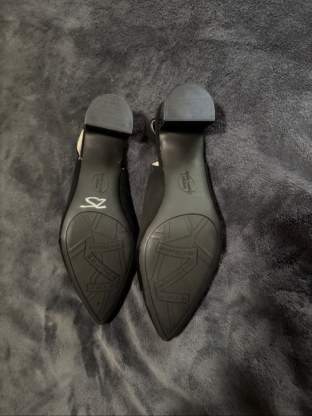 Life Stride Black Slingback Block Heel Pumps - Picture 7 of 7